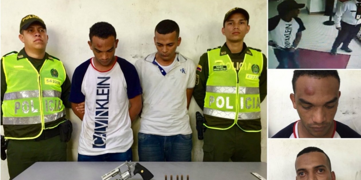 Prensa Policía. Estos son los dos capturados.