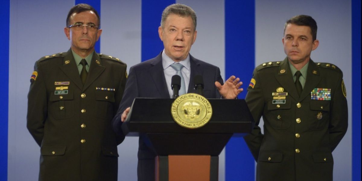 Juan Manuel Santos, presidente.