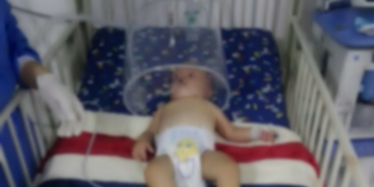 Suministrada La bebé de ocho meses está en observación en la clínica Mar Caribe