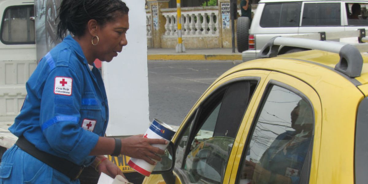 Prensa Cruz Roja Magdalena. Los voluntarios estarán en varios puntos estratégicos en Santa Marta.