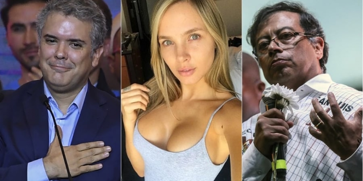Pulzo. Iván Duque, ELizabeth Loaiza y Gustavo Petro.