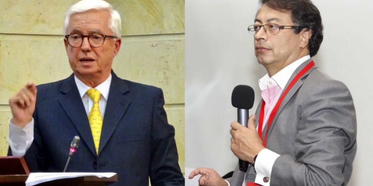  Jorge Robledo y Gustavo Petro.