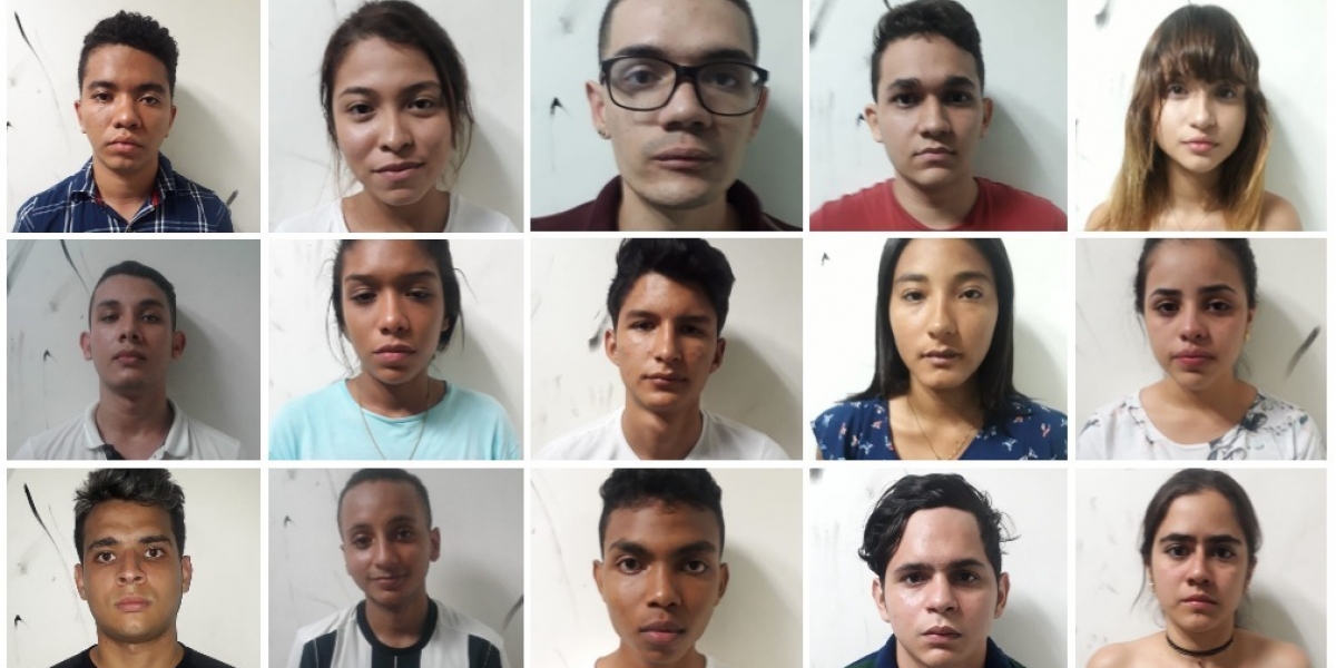 Prensa Policía. Las autoridades dieron a conocer la identidad de los jovenes.