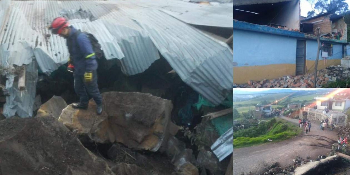 Bomberos de Pasto atienden la emergencia registrada en Pasto.