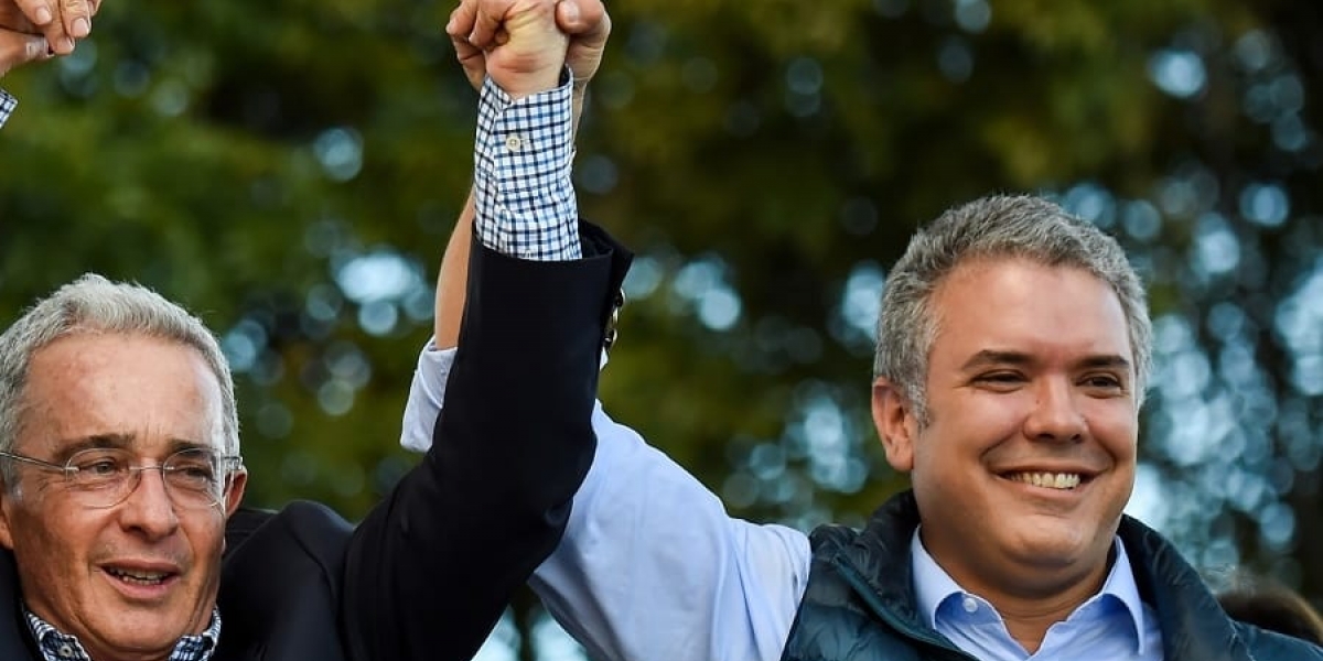 Iván Duque y Álvaro Uribe.