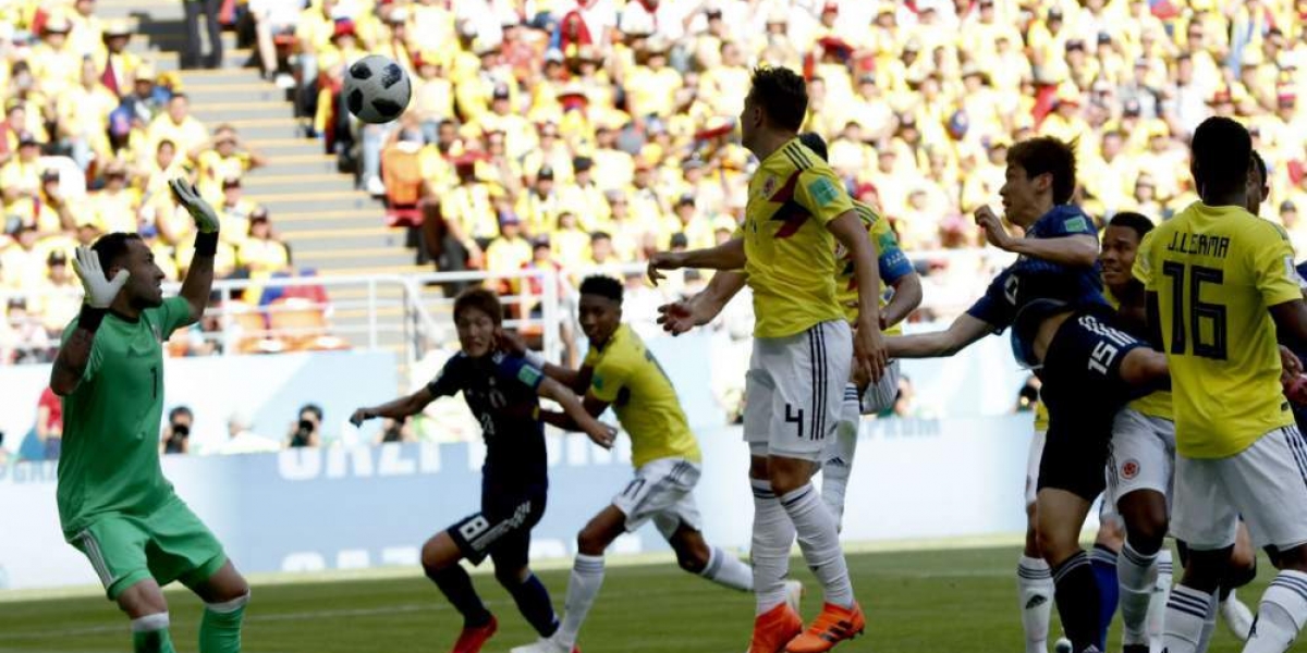 Colombia perdió en su debut mundialista.