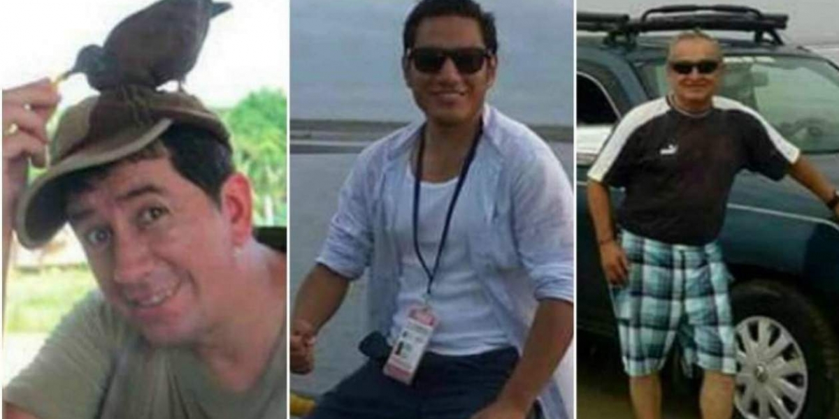 Periodistas ecuatorianos asesinados en la frontera.
