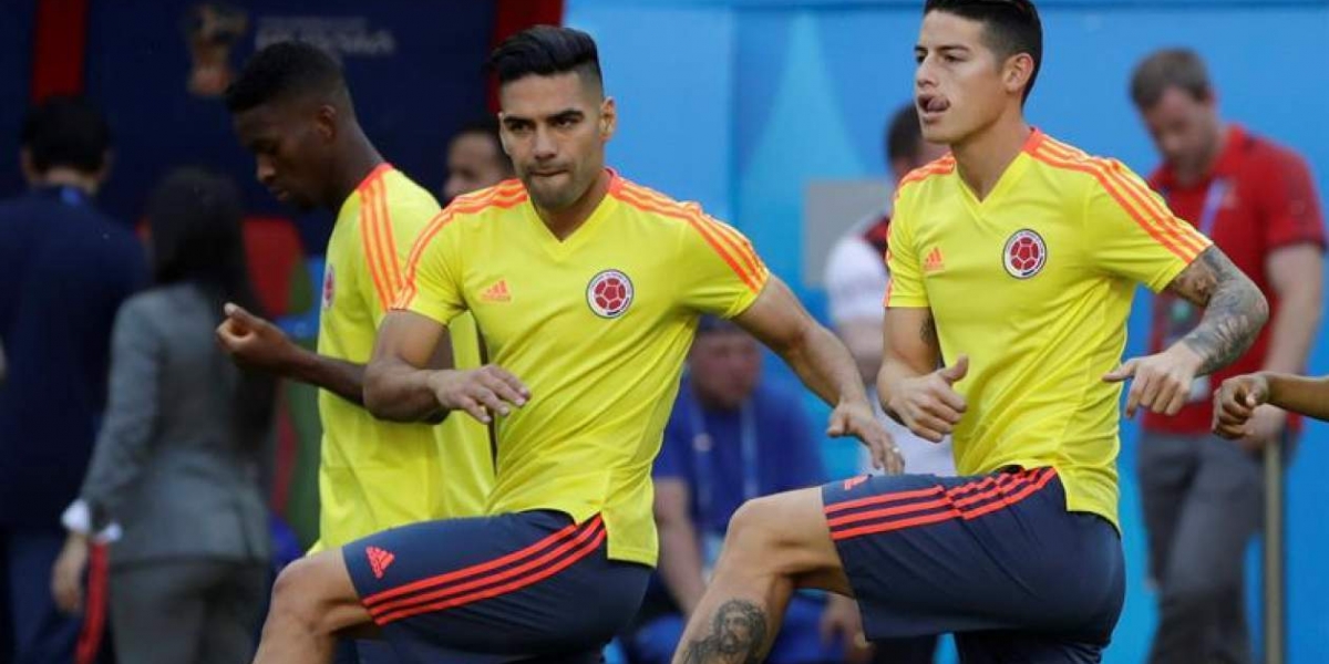  Radamel Falcao y James Rodríguez.