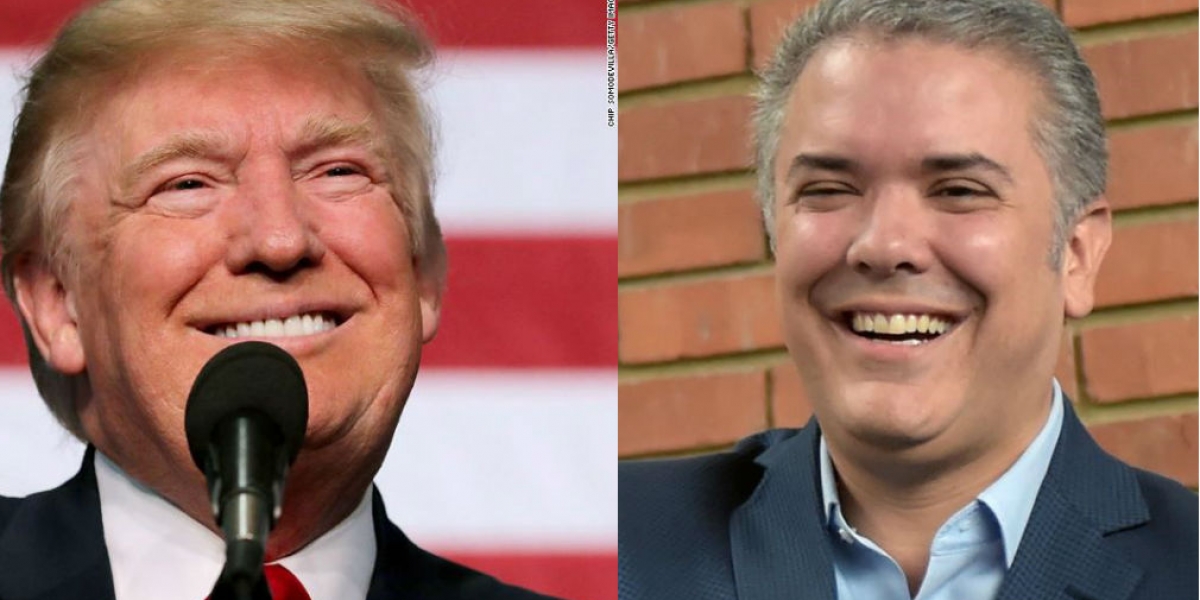 Donald Trump e Iván Duque.