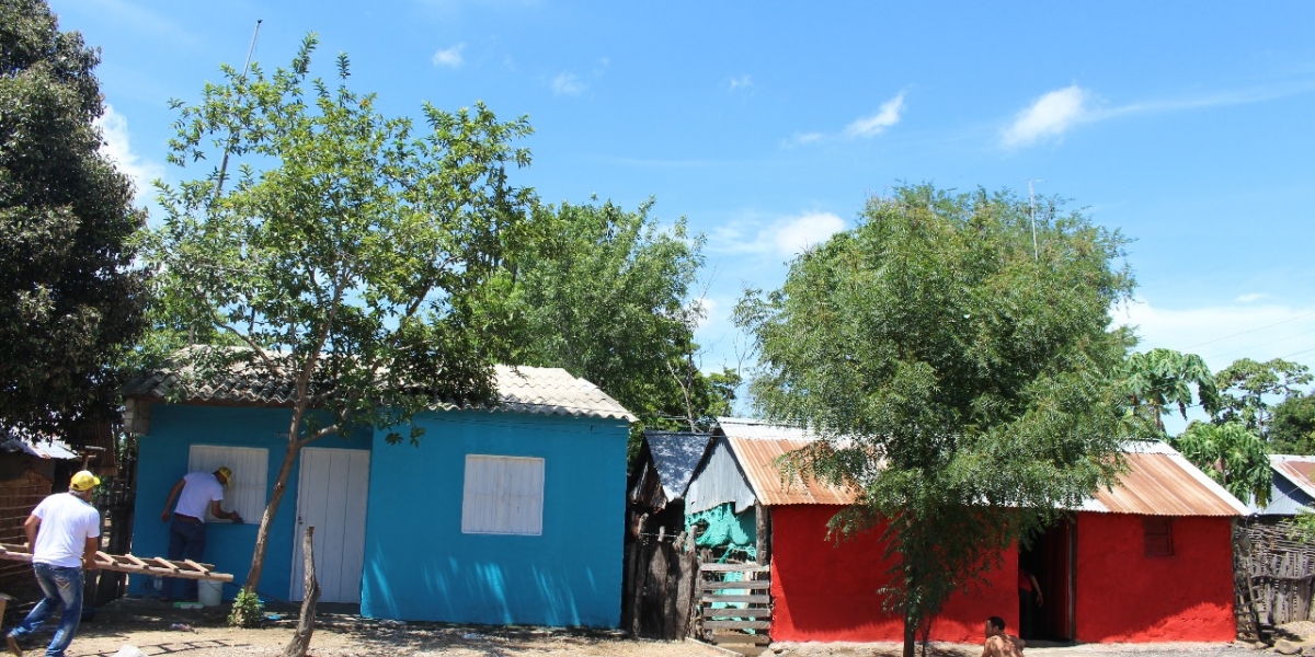 Casas recién pintadas en el programa 'Por un entorno pintoresco'.