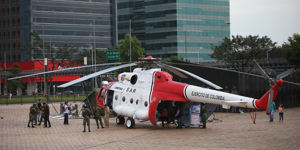 El helicóptero de la operación 'Jaque'.