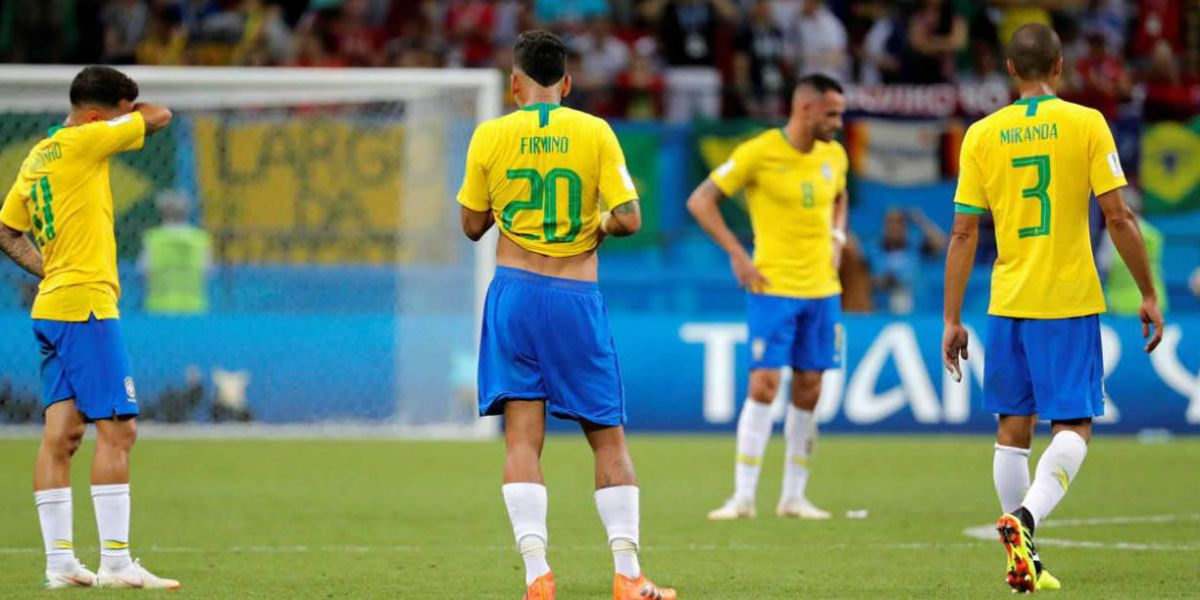 Brasil eliminado del Mundial de Rusia 2018.