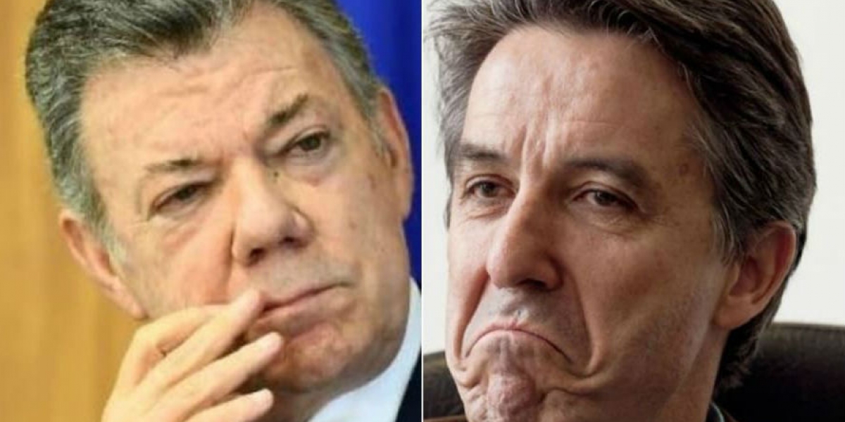 Juan Manuel Santos y Roberto Prieto.