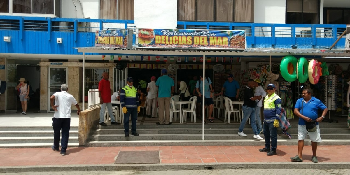 Operativo a establecimiento ubicado en El Rodadero. 