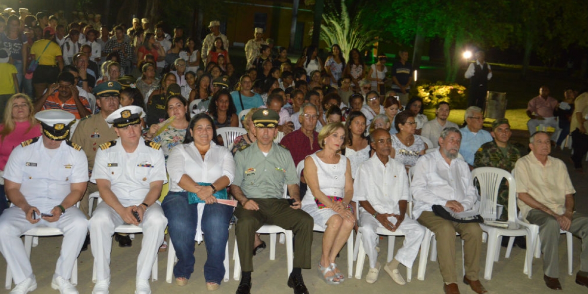 Homenaje a  Simón Bolívar en la Quinta de San Pedro Alejandrino.