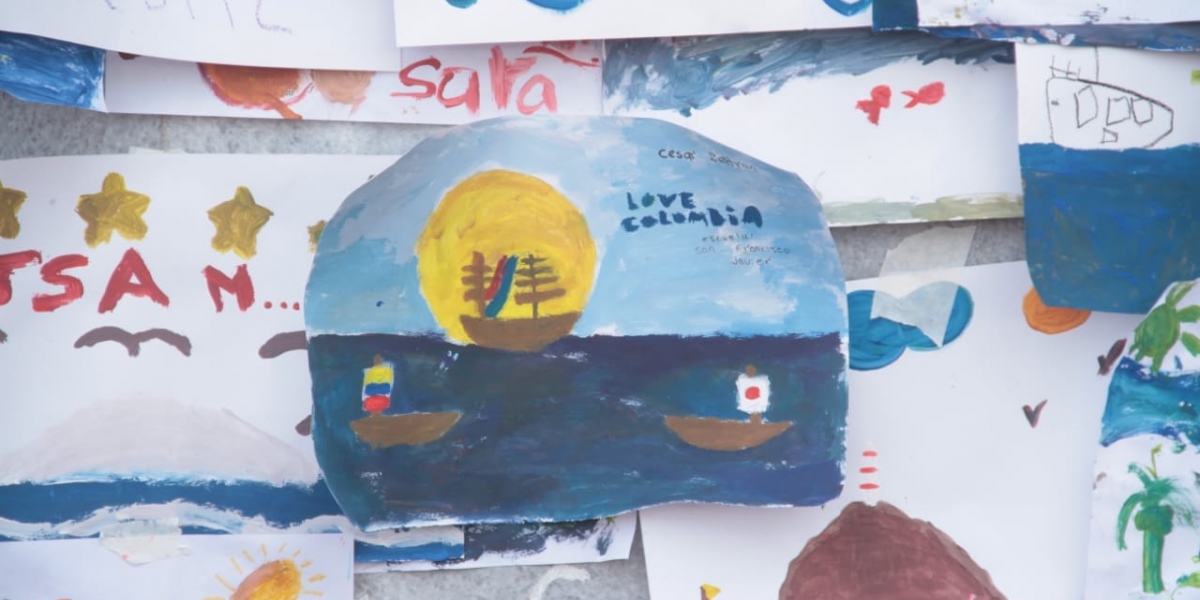 Prensa Fiesta del Mar. El arte de los niños.