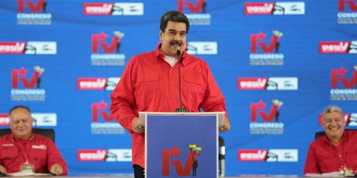 EFE. Nicolás Maduro interviniendo en el Congreso del Partido Socialista Unido.