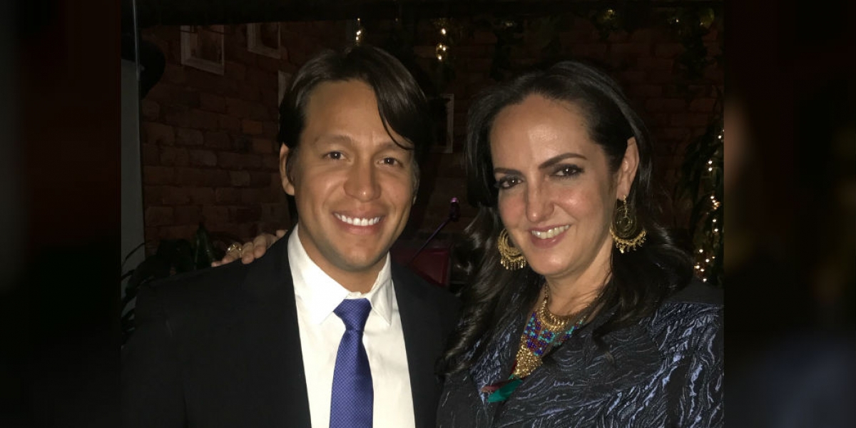 Tomado de Instagram. Ruben Jiménez y María Fernánda Cabal.
