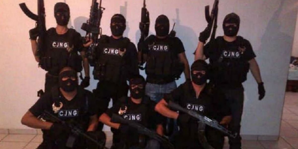 Tomado de Twitter. Cartel Jalisco Nueva Granada CJNG
