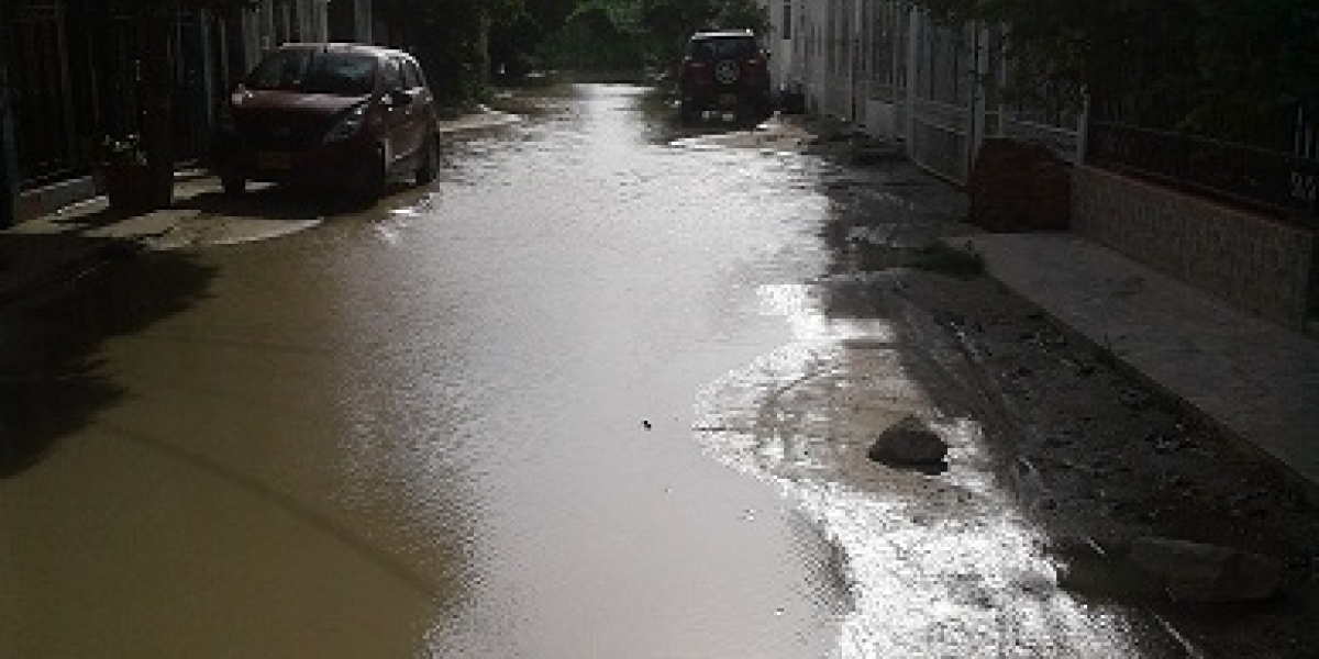 El Informador. El sector se inunda cada vez que llueve.