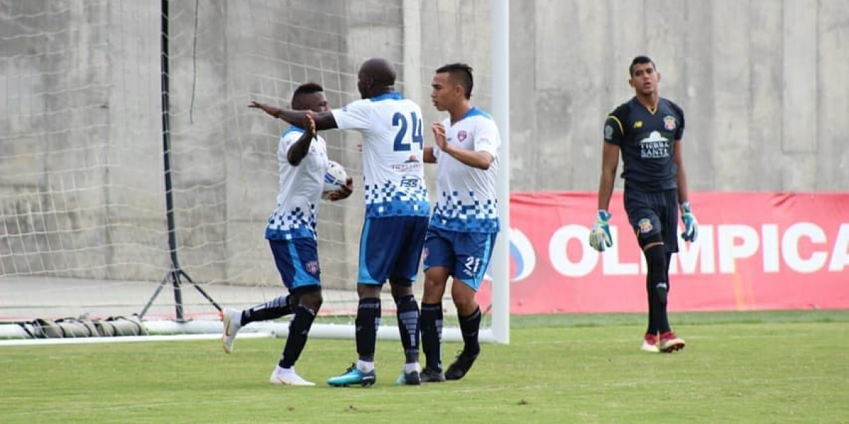 Redes Unión Magdalena. Celebración de uno de los goles.
