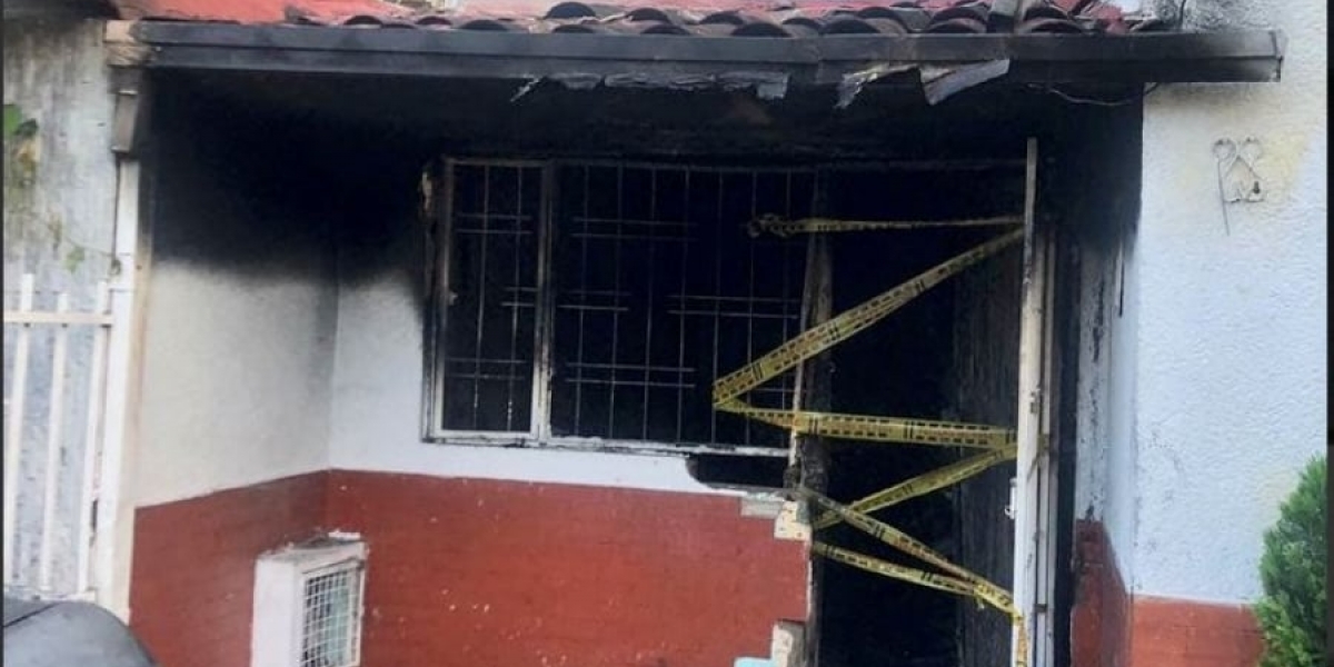 Vivienda donde ocurrió la tragedia.