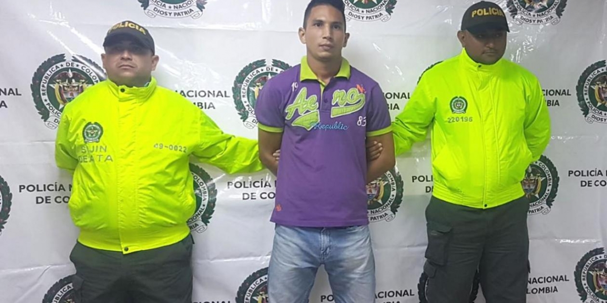 Policía del Atlántico Jhon Fredy Reyes Gutiérrez.