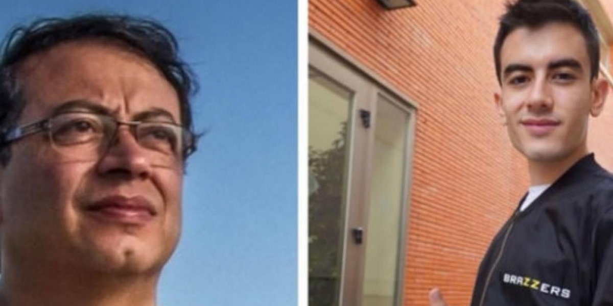Colombia Humana y Brazzers. El excandidato presidencial Gustavo Petro y el actor Ángel Muñoz.