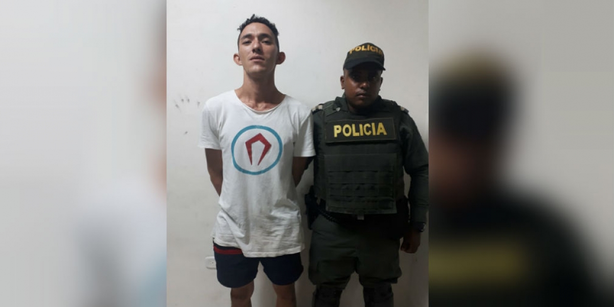 Policía Metropolitana de Santa Marta Antony Uldarico Sanabria Mena.