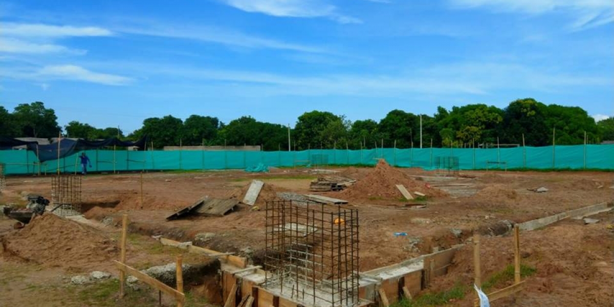 Aspecto de una de las canchas a intervenir en el municipio de Santa Ana.