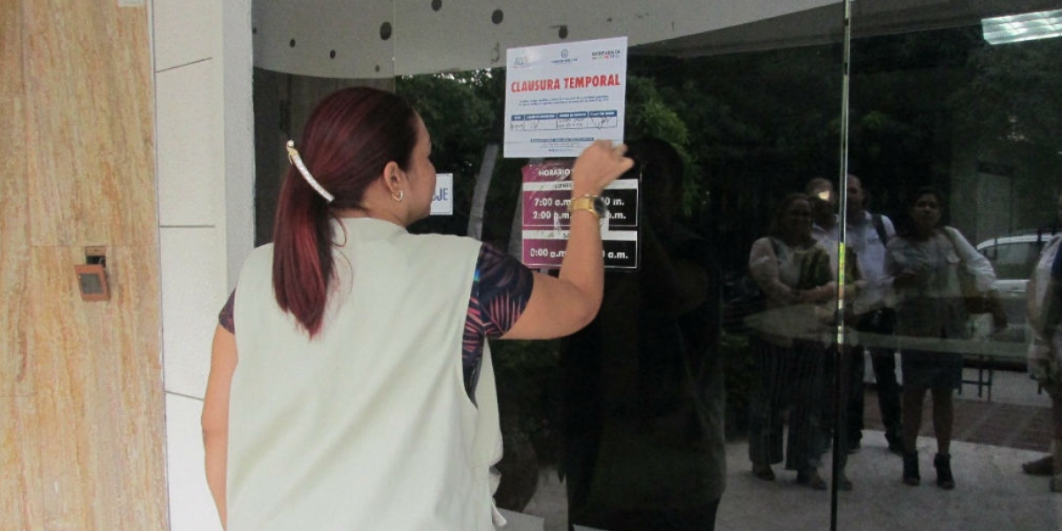 Cierre de una institución prestadora de salud en la ciudad.