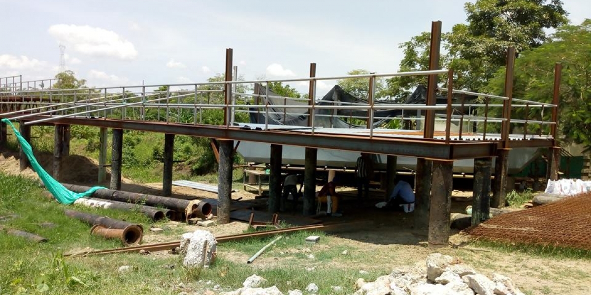 Archivo Aspecto del reinicio de las obras en Plato.