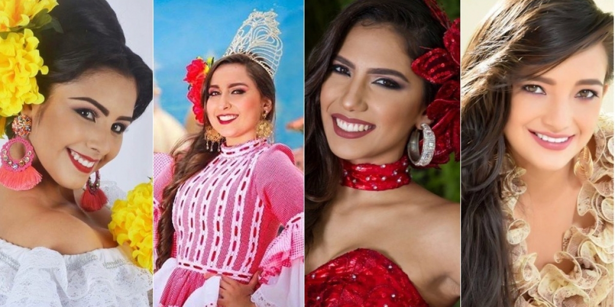 Estas son varias de las candidatas que participarán en el Imperialato Nacional de la Cumbia.