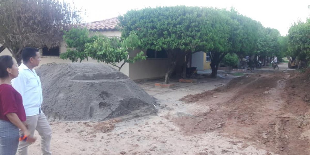 Las obras buscan solucionar la problemática de evacuación de aguas servidas.