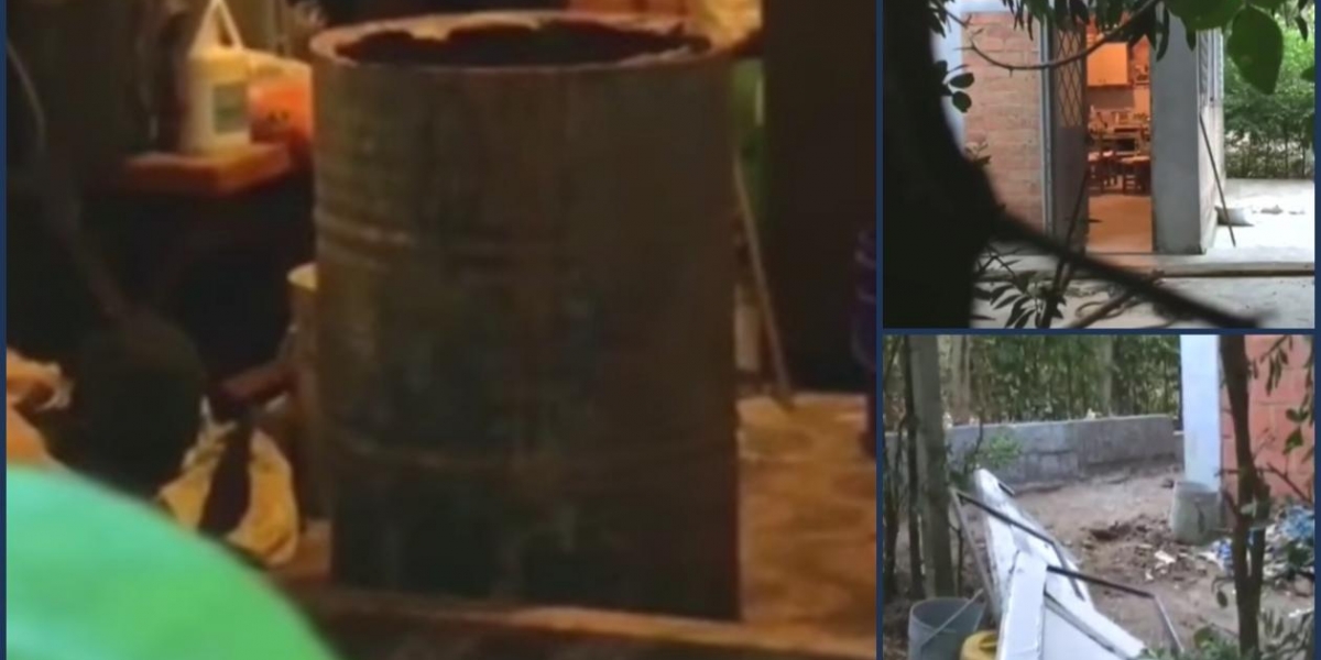 Captura de pantalla Los cuerpos fueron hallados en canecas.