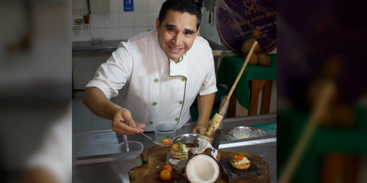 Maurico Cubillos  ganador Festival de Cocina Tradicional Samaria que participará en Glocal Food Fest