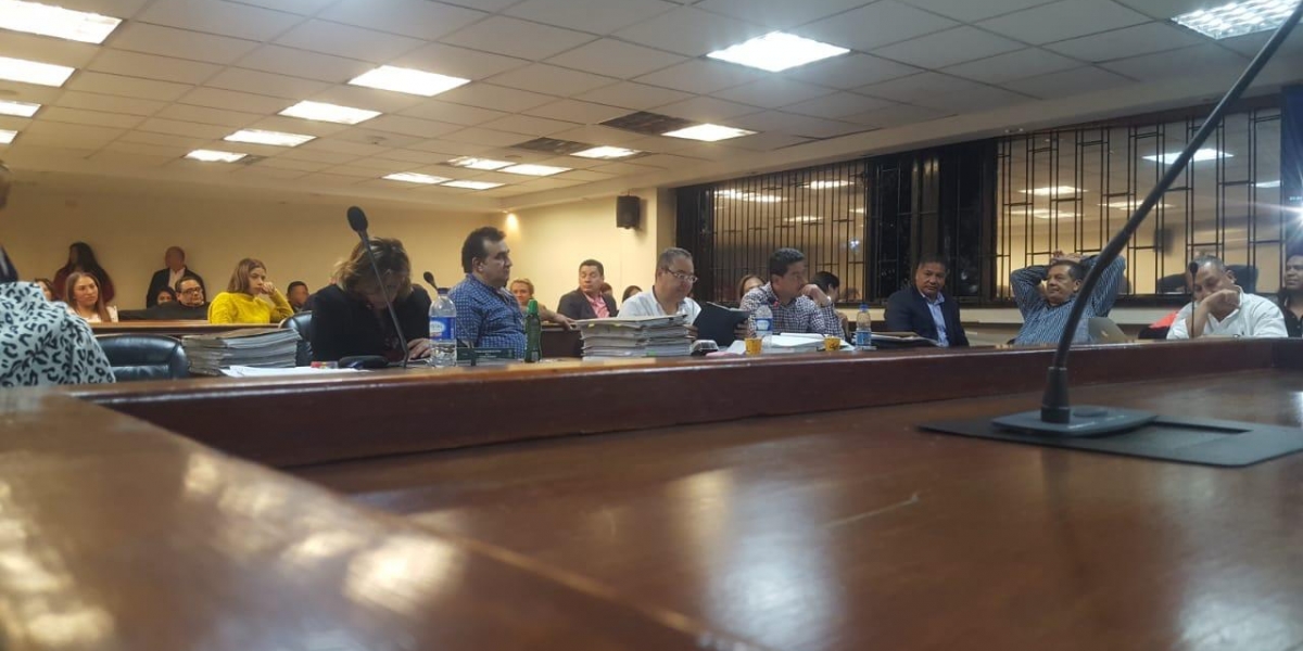 Cortesía. Indiciados en la audiencia.