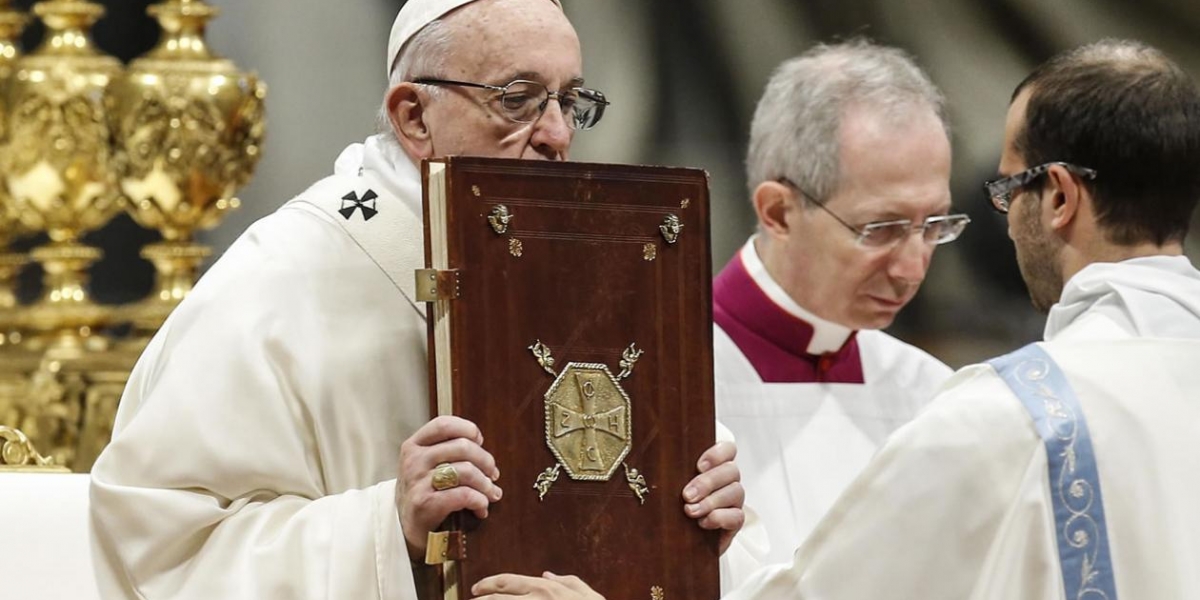  El Papa Francisco, hoy en la Misa de Año Nuevo.