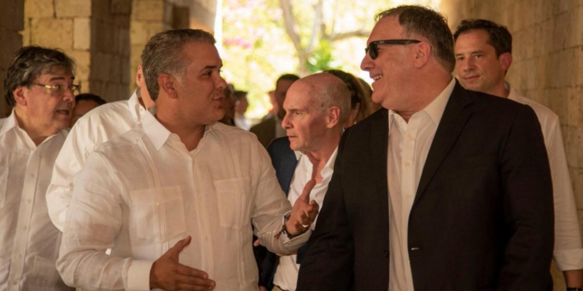 Presidencia El Presidente de la República, Iván Duque, y el secretario de Estado de Estados Unidos, Mike Pompeo.