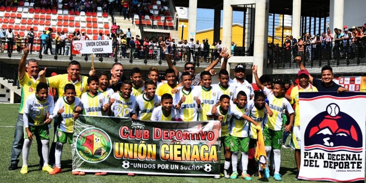 Alcaldía de Ciénaga El cuadro cienaguero no se intimidó y conquistó un torneo en el que participan grandes escuelas del país.
