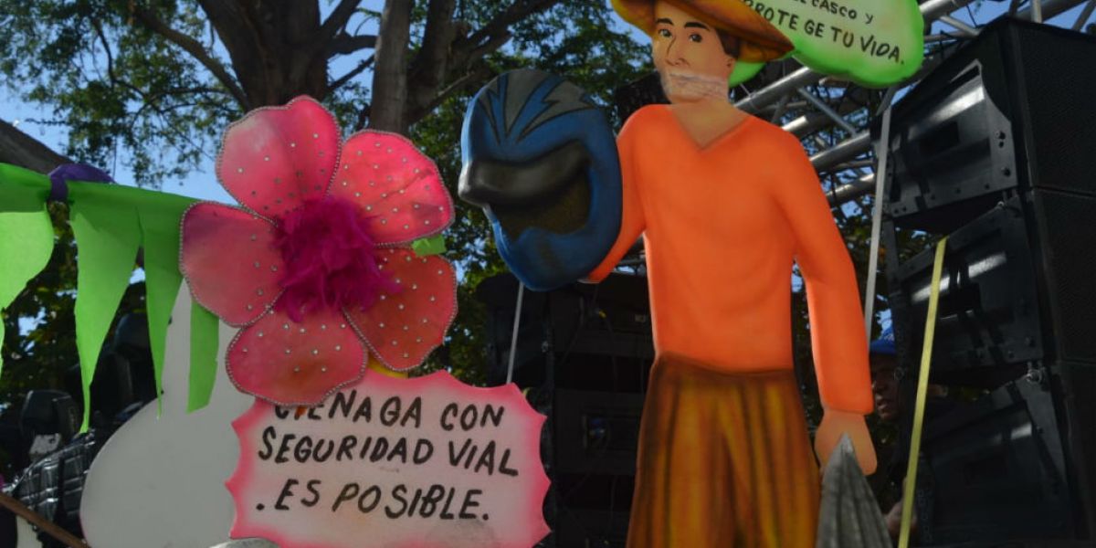 Campaña de conciencia vial en las fiestas del Caimán cienaguero