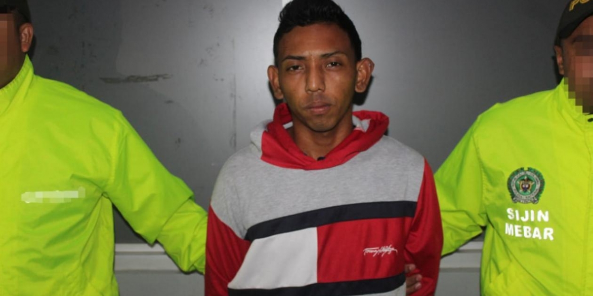 Policía Metropolitana de Barranquilla Osnaider José Salas Pérez, capturado