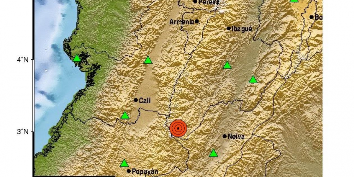 Sismo en la región andina