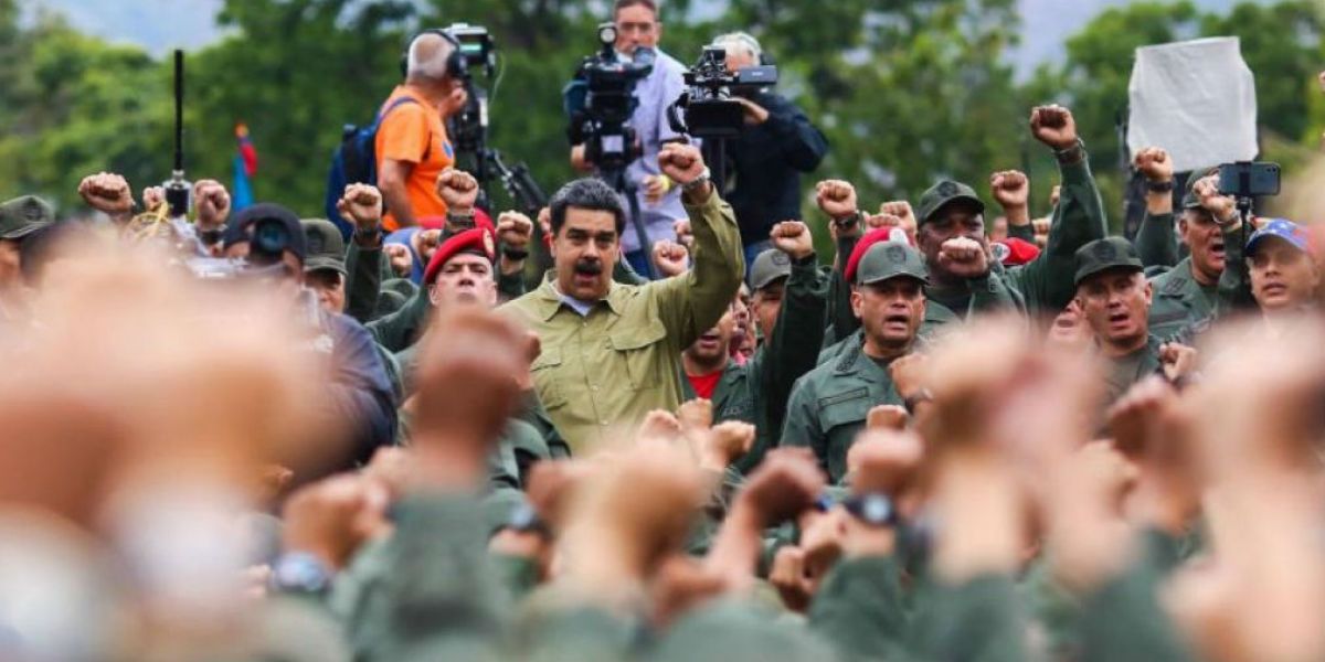 Maduro en base militar venezolana