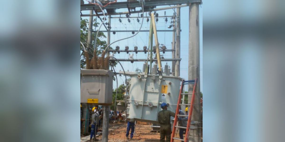 Este jueves, Electricaribe instalará nuevo transformador de potencia en Guamal.