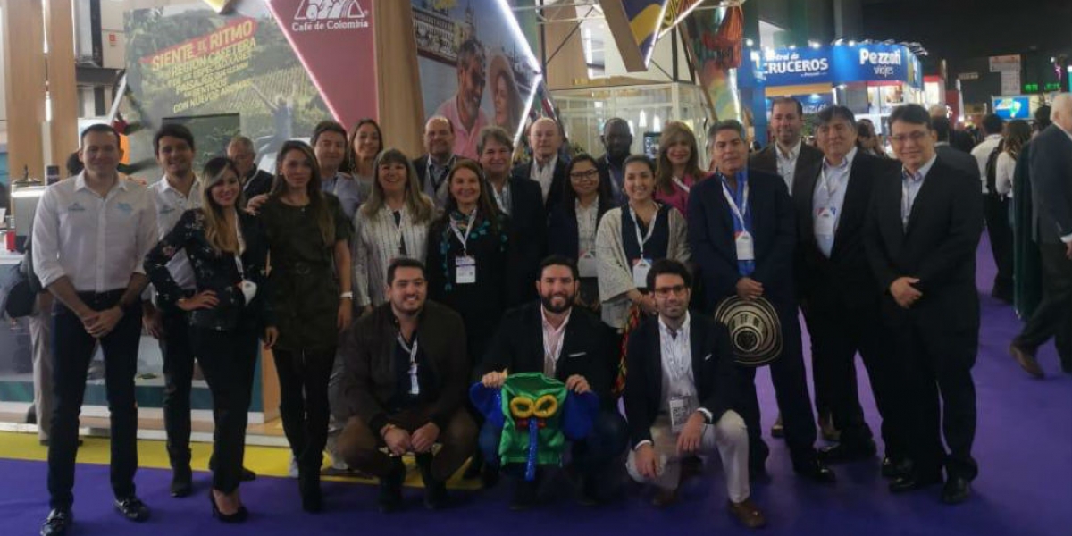 Delegación colombiana en la Feria Internacional de Buenos Aires.