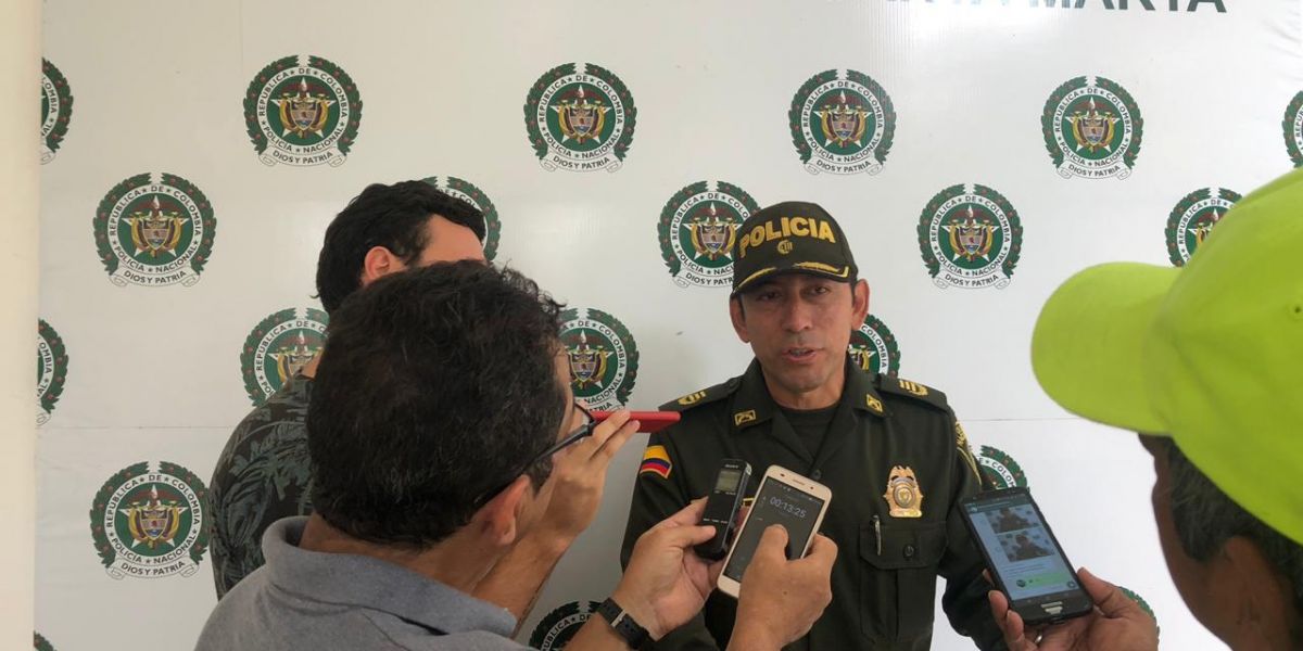 El comandante de la Policía Metropolitana de Santa Marta, coronel Gustavo Berdugo, entregó declaraciones sobre este caso.