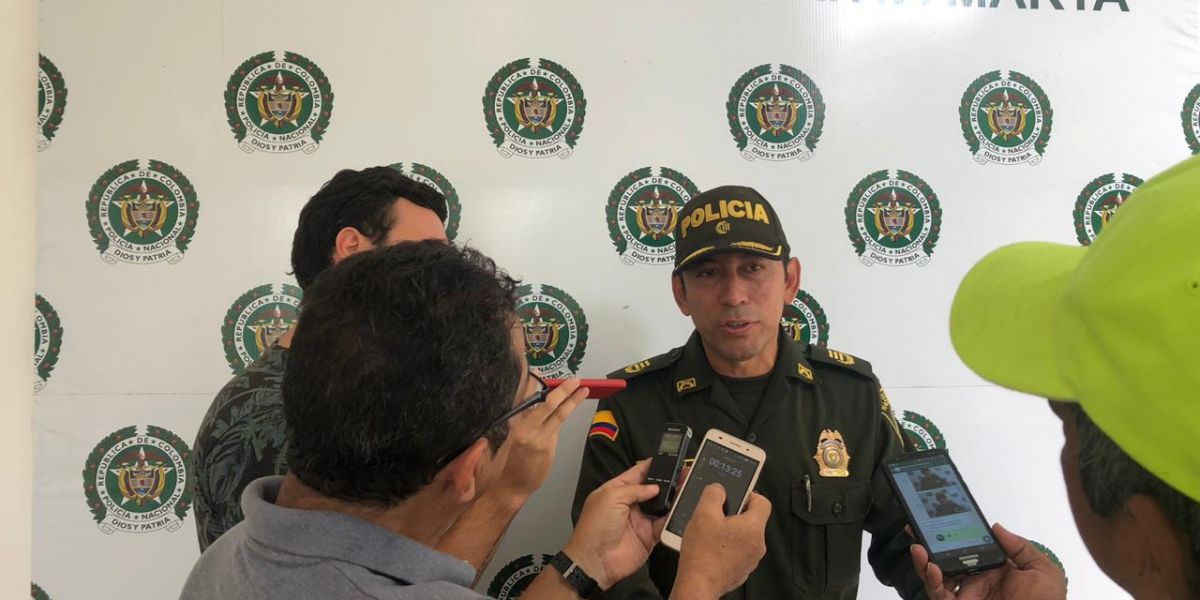 Policía Metropolitana El comandante de la Policía Metropolitana de Santa Marta, coronel Gustavo Berdugo, entregó declaraciones sobre este caso.