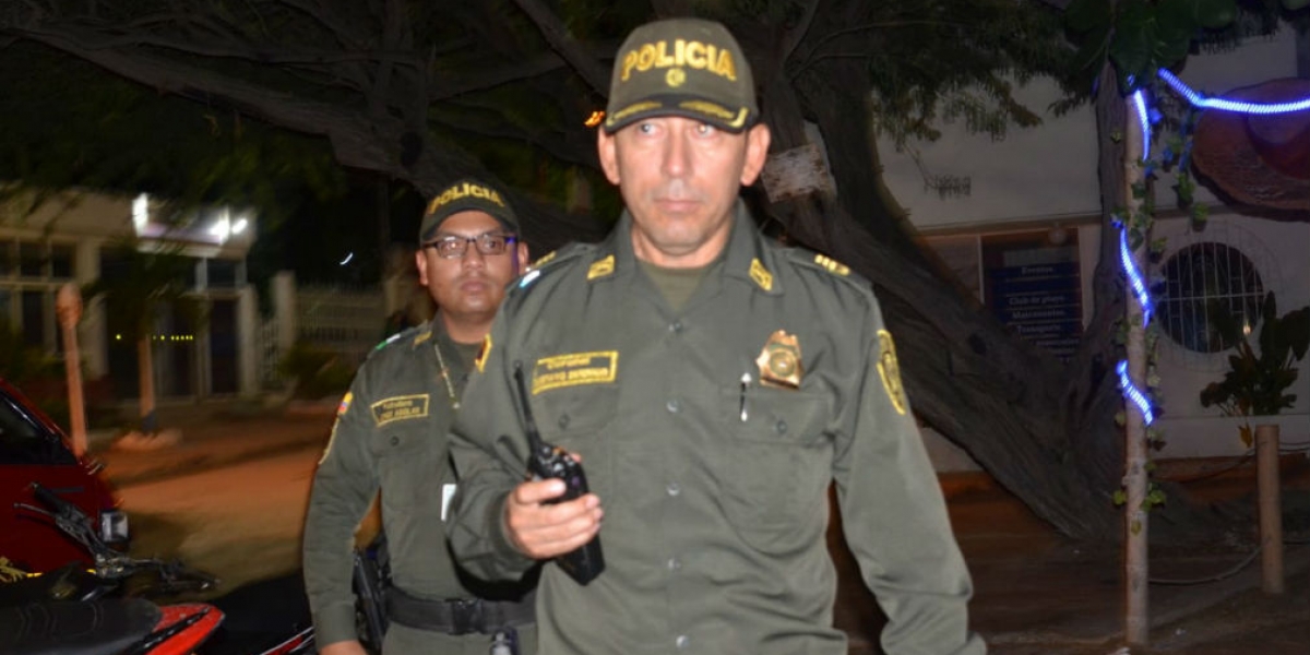 Coronel Gustavo Berdugo, en el lugar de los hechos.