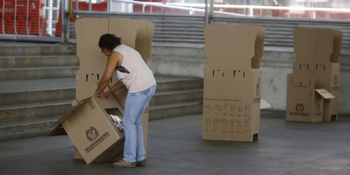 EFE Imagen para ilustrar la nota. El puesto de votación fue trasladado a la cabecera municipal de La Macarena, Meta.